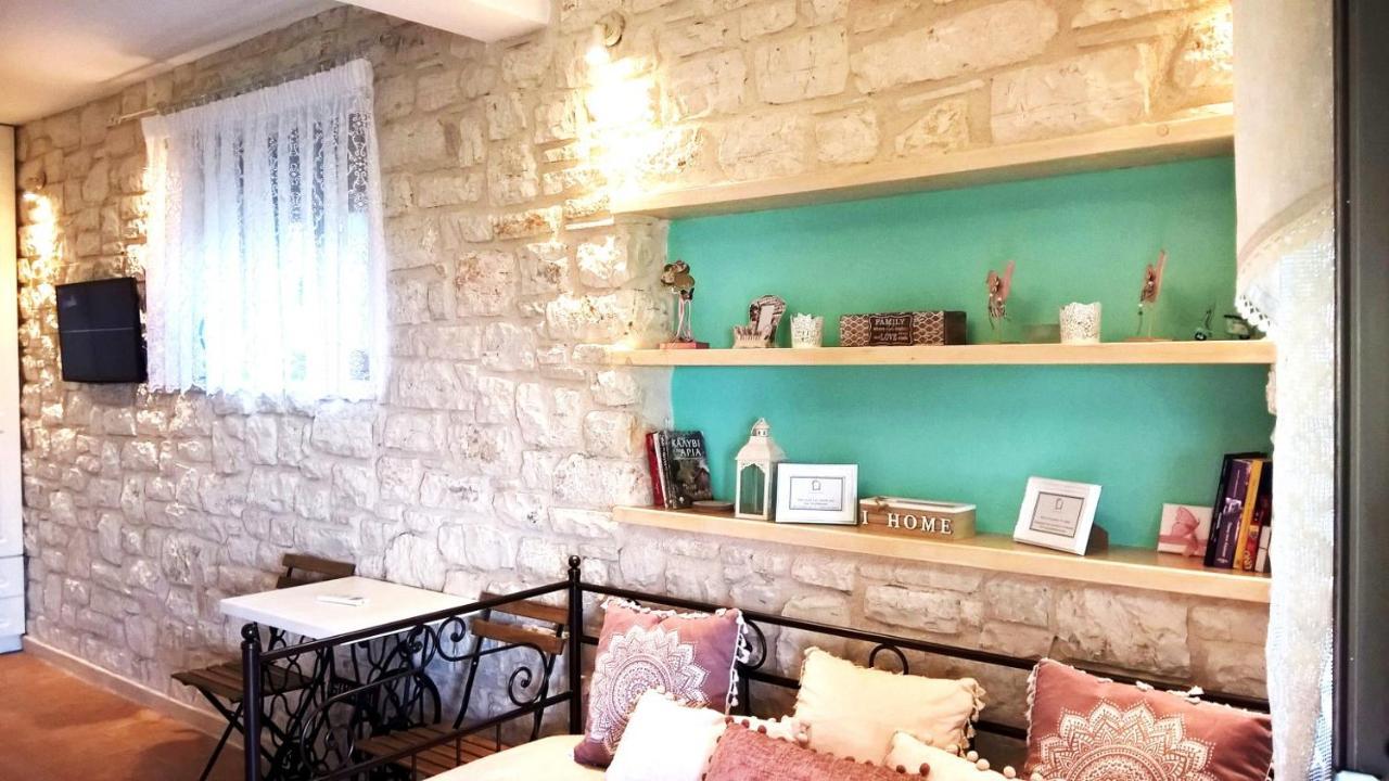 Stone Studio In Nature With View To Corfu Town! Evropouloi Esterno foto