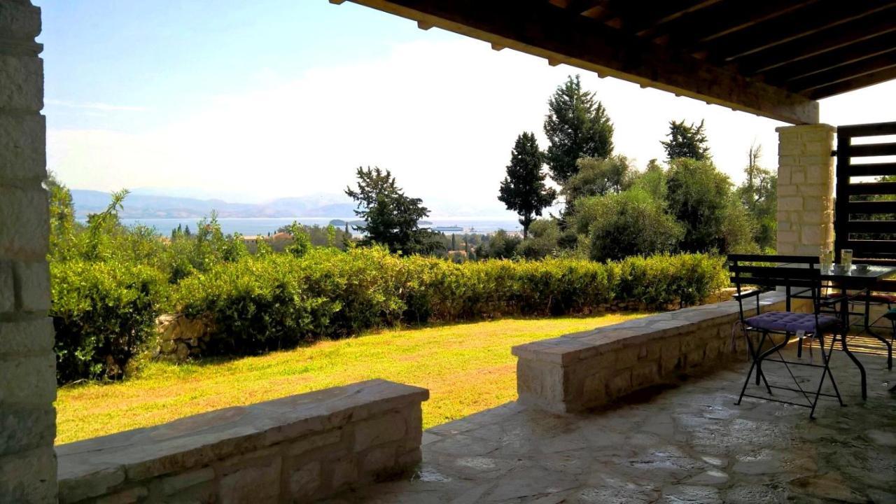 Stone Studio In Nature With View To Corfu Town! Evropouloi Esterno foto